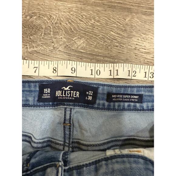 Hollister Womens Skinny Jeans 5R W27 L30 Dark Wash Mid-Rise - Picture 4 of 5